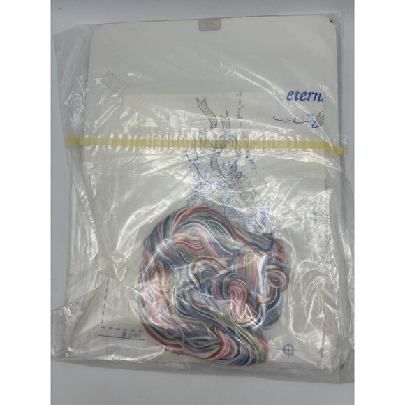 Dimensions Cross Stitch Kit Eternal Love Wedding Gift Record 3165 Marriage Vtg - Picture 4 of 4